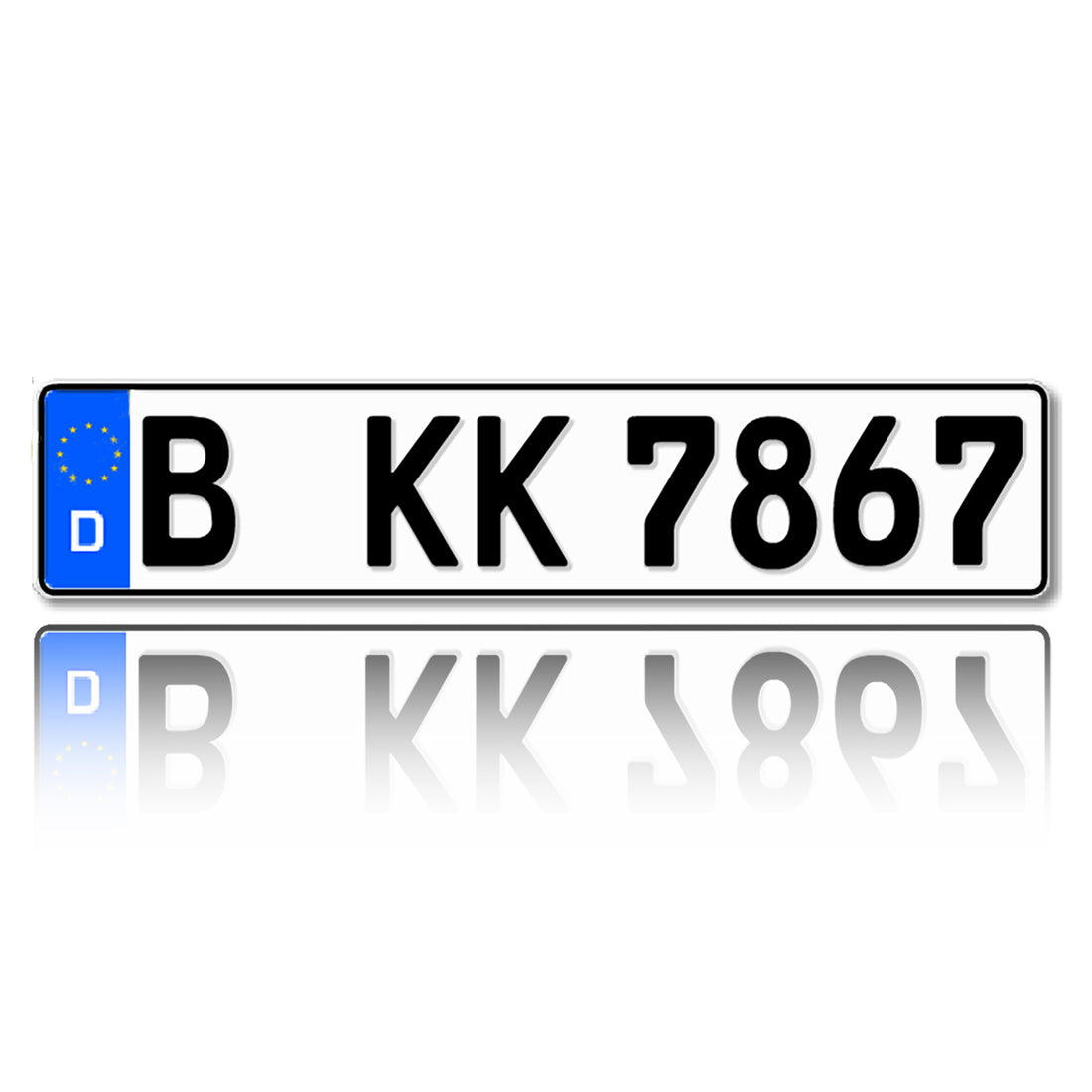 Kfz-Kennzeichen online konfigurieren – 520 × 110 und 460 × 110 mm