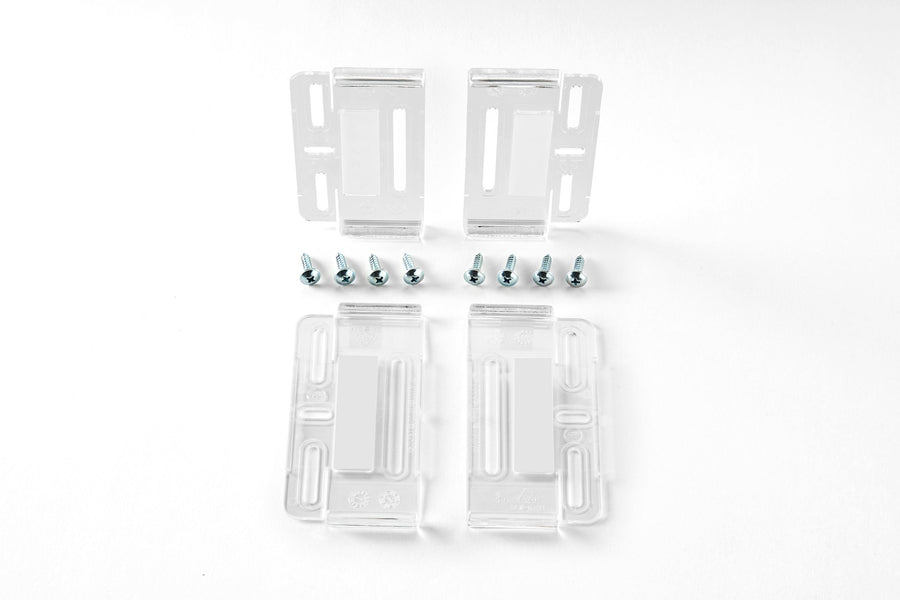 Transparente SimpleFix Clearline Kennzeichenhalter in Detailansicht