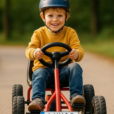 Kettcar- und Tretauto-Namensschild in Carbon-Optik – personalisierbar – Foto 4