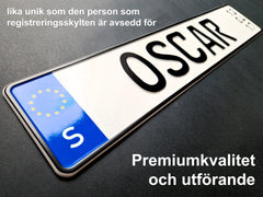 Schwedisches Namensschild – mit optionalem Geburtsdatum – Foto 5