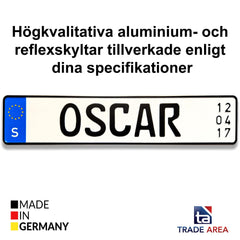 Schwedisches Namensschild – mit optionalem Geburtsdatum – Foto 6